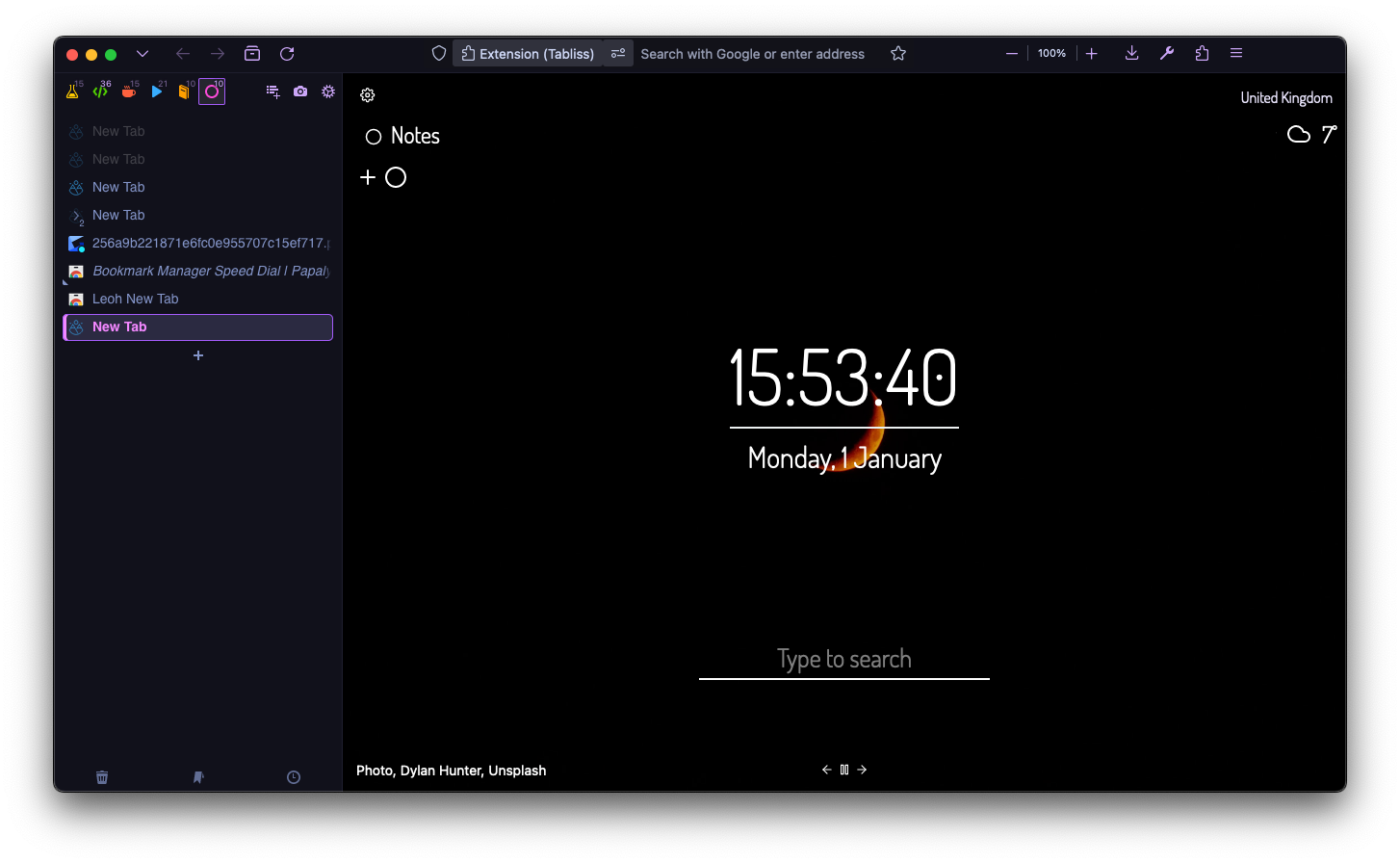 Firefox MauveWolf screenshot